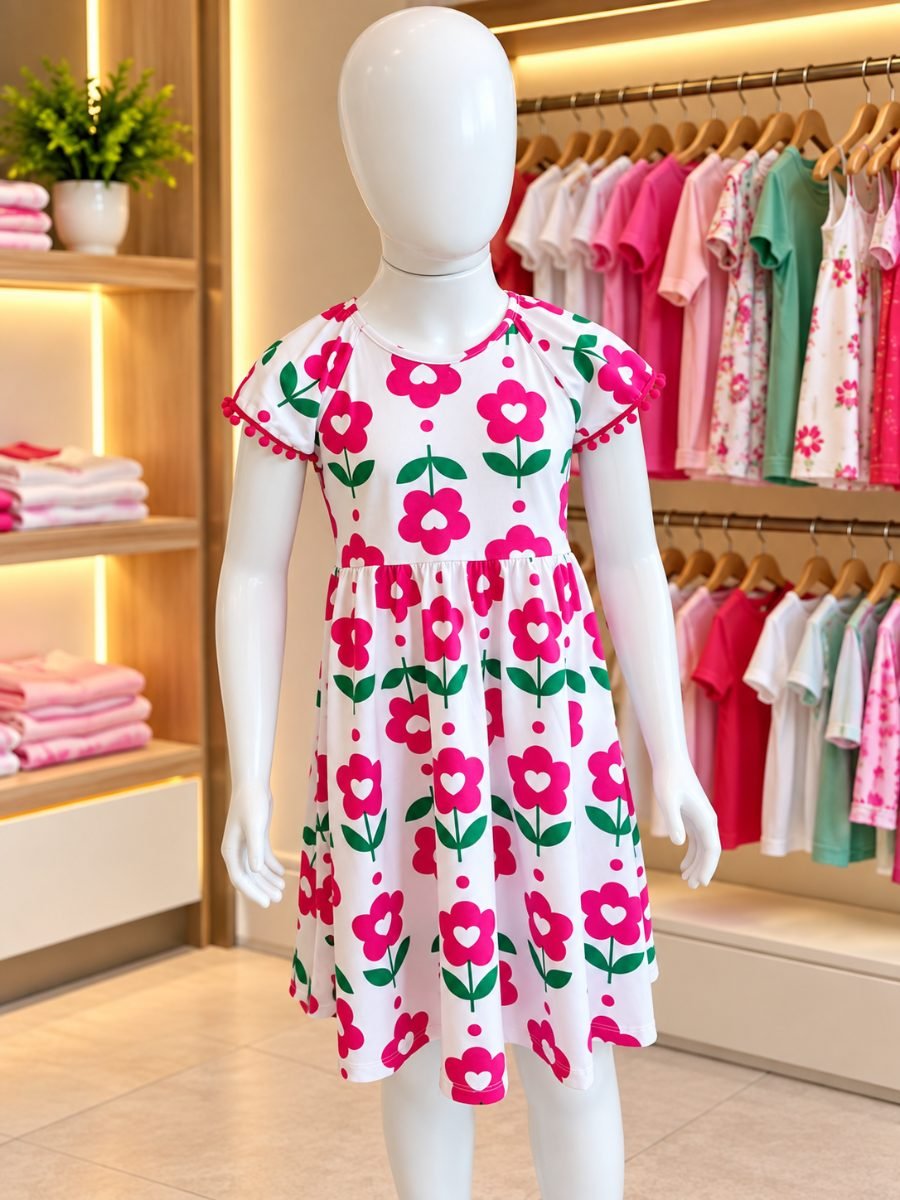Vestido infantil floral