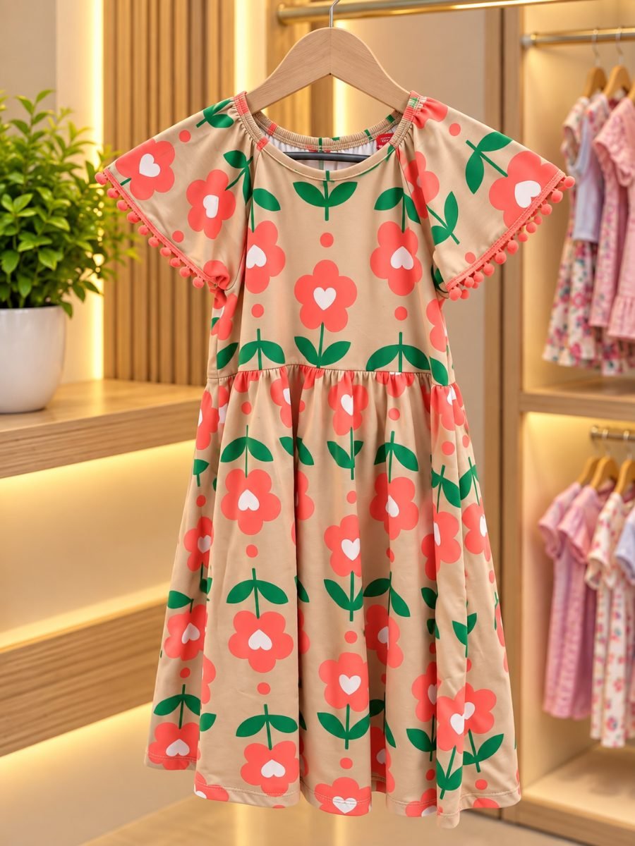 Vestido infantil floral — foto 2