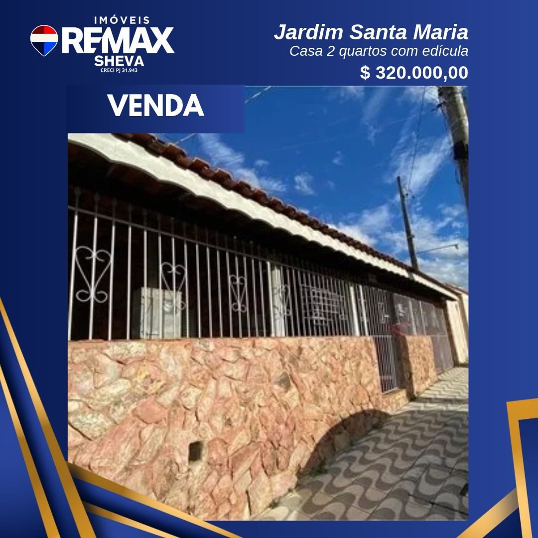 Casa 2 quartos com edícula - Jardim Santa Maria