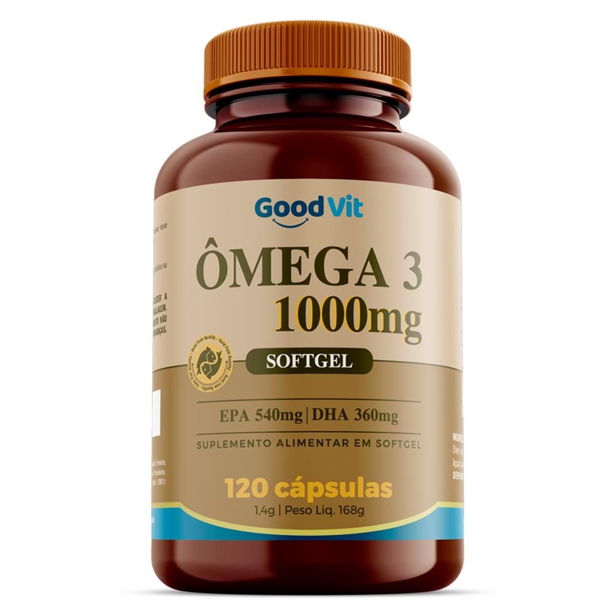 Ômega 3 1000mg GoodVit 120 cápsulas