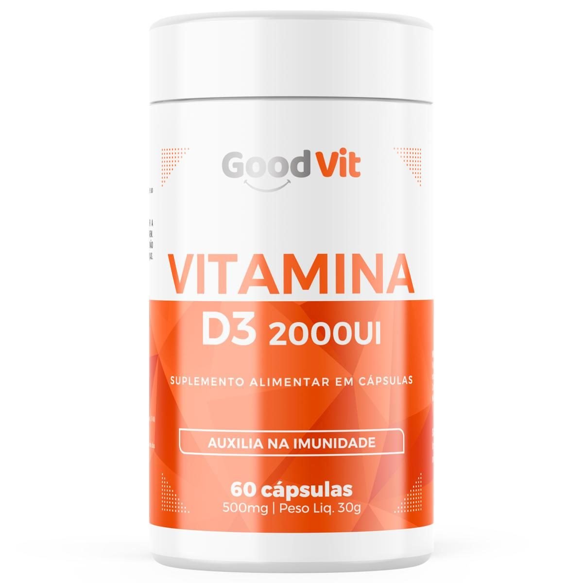 Vitamina D3 2000UI GoodVit 60 cápsulas