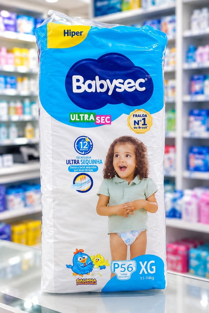 Fralda Babysec Ultra Sec XG hiper 56 unidades