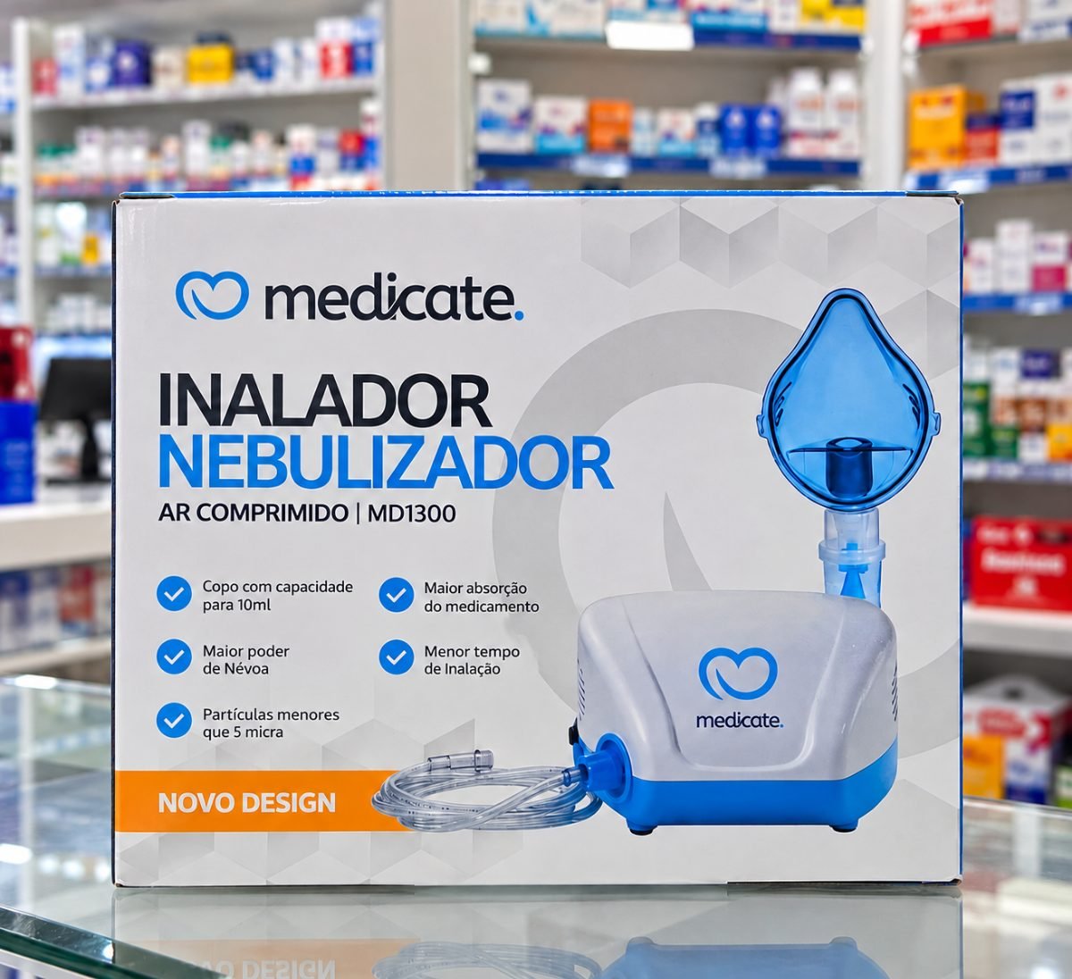 Inalador nebulizador Medicate MD1300