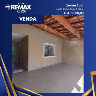 Casa à venda, Jardim Luar, 02 dormitórios