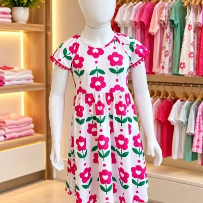 Vestido infantil floral