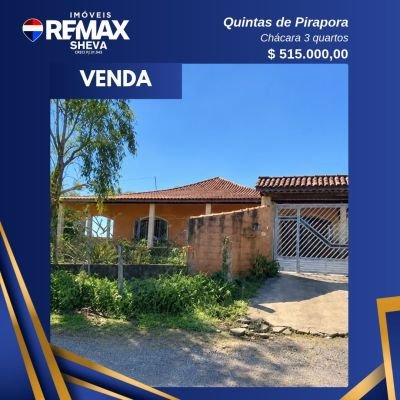 Chácara 3 quartos em Quintas de Pirapora